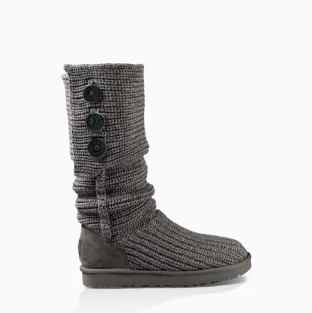 UGG Classic Cardy - Boots Dame - Grå (NO-H338)